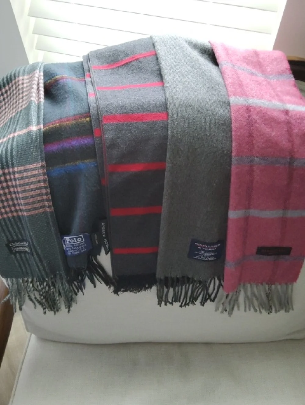 Selection Of Polo by Ralph Lauren Wool Scarves Pack, 5 Scarves One Price